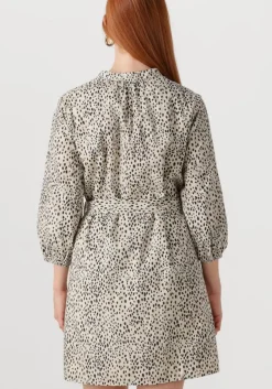 witte colourful rebel mini jurk lize cheetah shirt mini dress ss