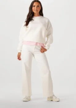 witte colourful rebel trui summer shell dropped shoulder sweat