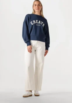 witte colourful rebel wijde broek gaias high rise wide leg denim pants