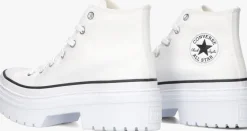 witte converse hoge sneakers chuck taylor all star lugged heel hi