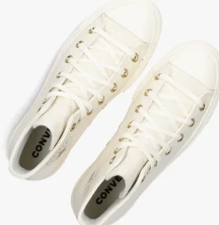 witte converse hoge sneakers chuck taylor all star lift hi