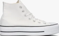witte converse hoge sneakers chuck taylor all star move hi platform