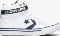 witte converse hoge sneakers pro blaze strap