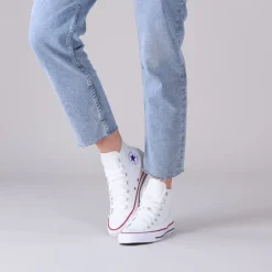 witte converse hoge sneakers chuck taylor all star hi dames