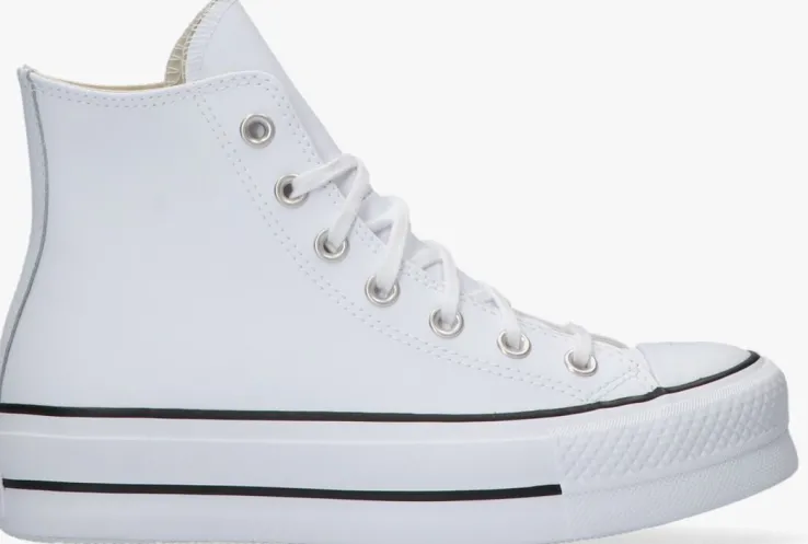 witte converse hoge sneakers chuck taylor all star lift hi