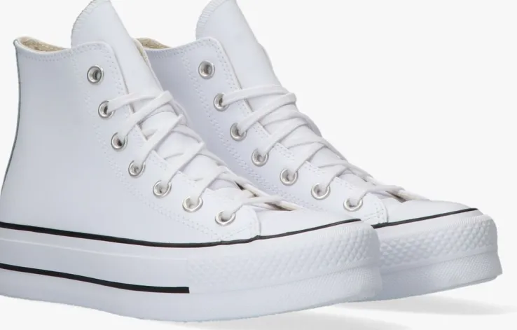 witte converse hoge sneakers chuck taylor all star lift hi
