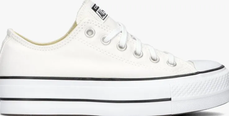 witte converse lage sneakers chuck taylor all star lift ox