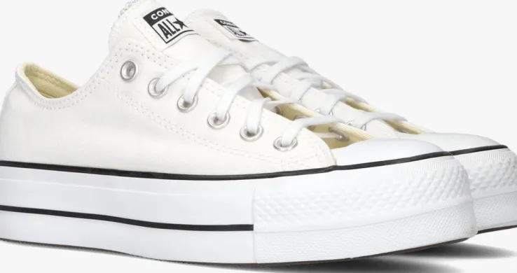 witte converse lage sneakers chuck taylor all star lift ox