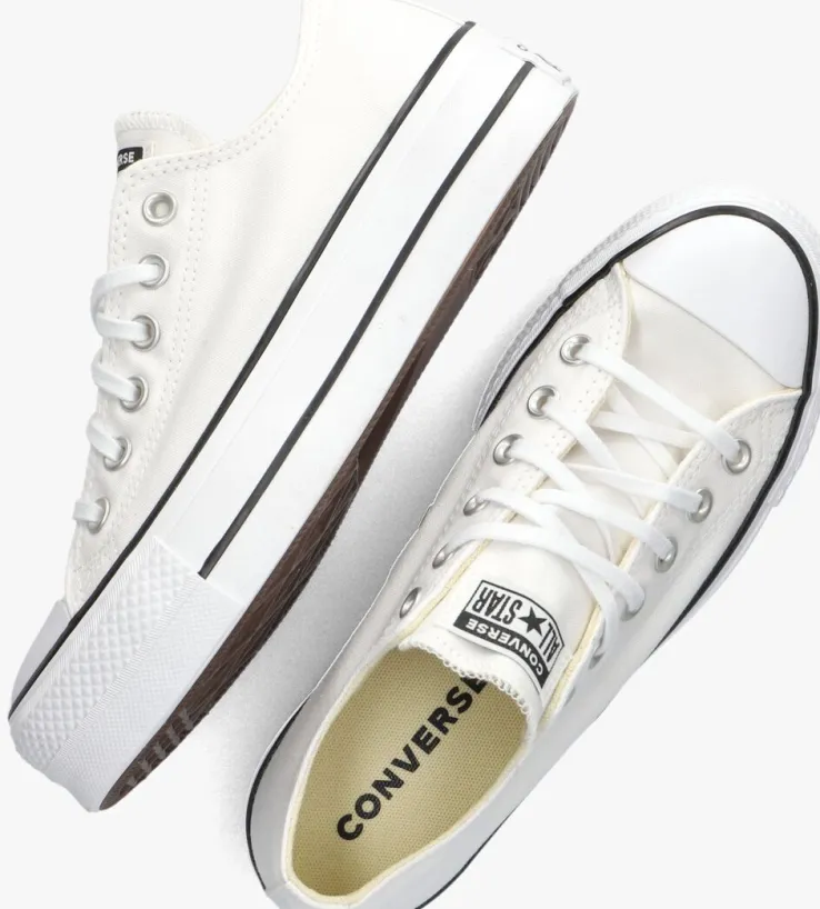 witte converse lage sneakers chuck taylor all star lift ox