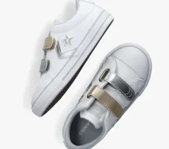 witte converse lage sneakers star player 2v metallic