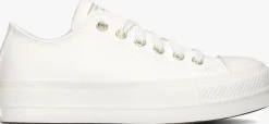 witte converse lage sneakers chuck taylor all star lift platform mono