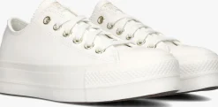 witte converse lage sneakers chuck taylor all star lift platform mono
