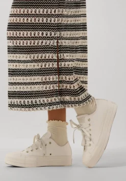 witte converse lage sneakers chuck taylor all star lift platform mono