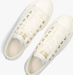 witte converse lage sneakers chuck taylor all star lift platform crafted stitching