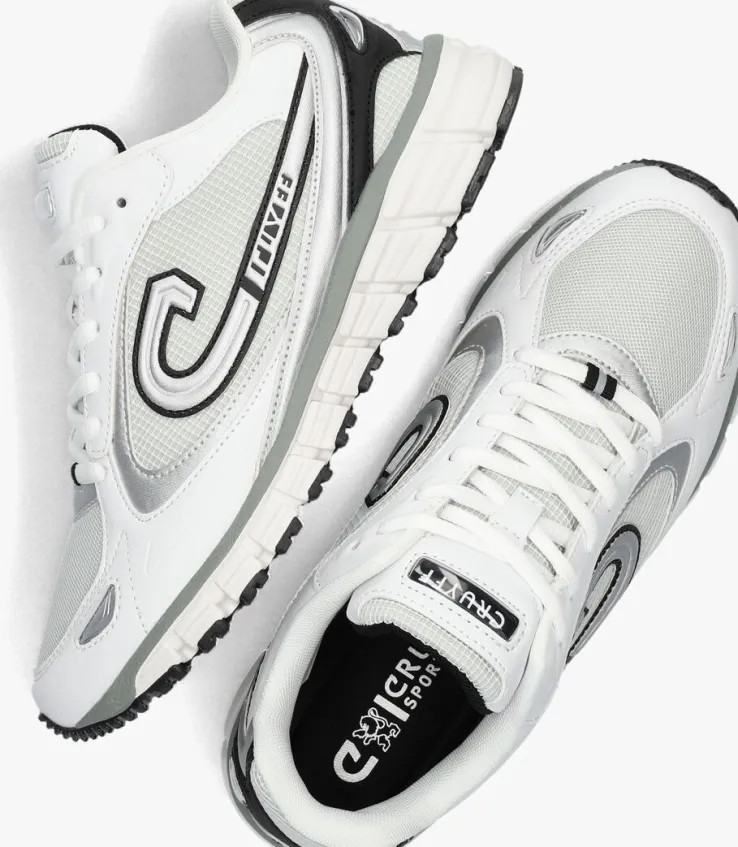 witte cruyff lage sneakers flash eclectic