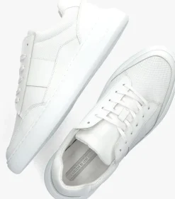 witte cycleur de luxe lage sneakers gravity