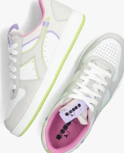 witte diadora lage sneakers magic basket low label woman
