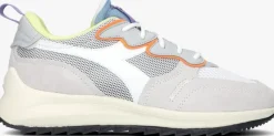witte diadora lage sneakers jolly suede mesh woman