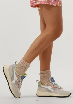 witte diadora lage sneakers jolly suede mesh woman