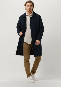 witte dstrezzed casual overhemd kirk shirt melange pique