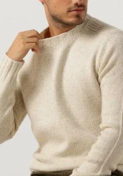 witte dstrezzed trui per crew neck