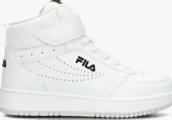 witte fila lage sneakers rega mid kids