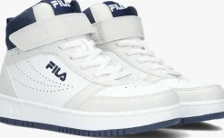 witte fila lage sneakers rega mid kids