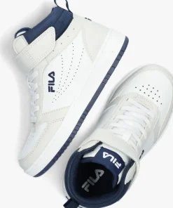 witte fila lage sneakers rega mid kids