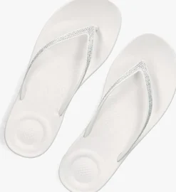 witte fitflop teenslippers iqushion sparkle