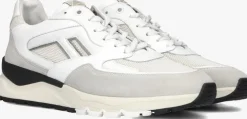 witte floris van bommel hoge sneakers sfm-10154 de treener