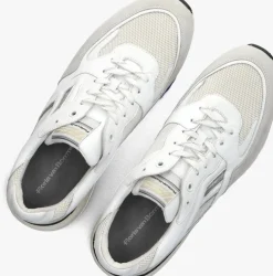 witte floris van bommel hoge sneakers sfm-10154 de treener