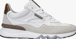 witte floris van bommel lage sneakers sfm-10155