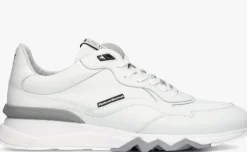 witte floris van bommel lage sneakers sfm-10136 de zager