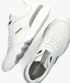 witte floris van bommel lage sneakers sfm-10136 de zager