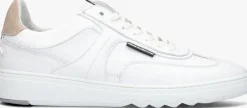 witte floris van bommel lage sneakers sfm-10216 de kupster