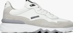 witte floris van bommel lage sneakers sfm-10136 de zager