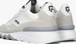 witte floris van bommel lage sneakers sfm-10136 de zager
