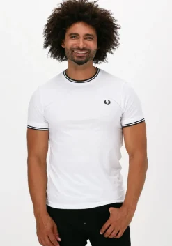 witte fred perry t-shirt twin tipped t-shirt