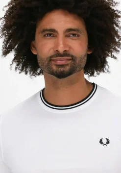 witte fred perry t-shirt twin tipped t-shirt