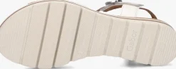 witte gabor platte sandalen 083.3