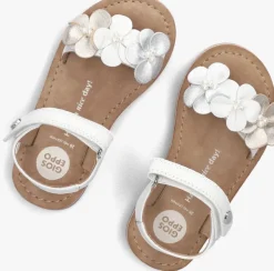 witte gioseppo platte sandalen peeksville