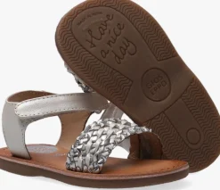 witte gioseppo platte sandalen varese