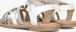witte gioseppo platte sandalen solapur