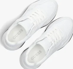 witte guess lage sneakers hapyy