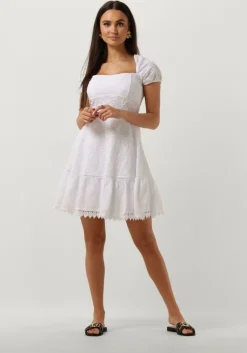 witte guess mini jurk ss clio flare midi dress