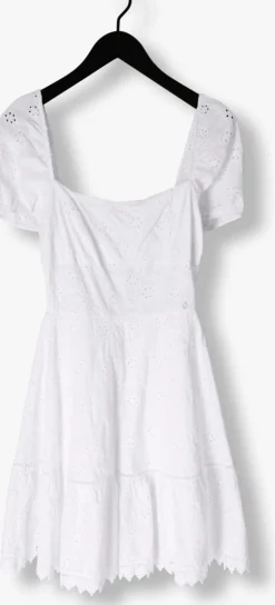 witte guess mini jurk ss clio flare midi dress
