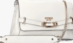 witte guess schoudertas silvye convertible xbody flap