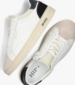 witte hip lage sneakers h1505