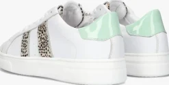 witte hip lage sneakers h1610