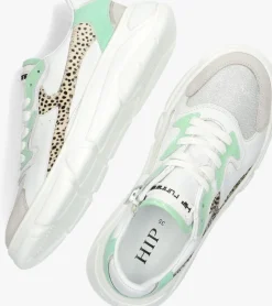witte hip lage sneakers h1096l